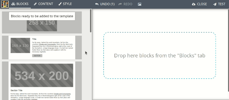 Screencast showing new block in action